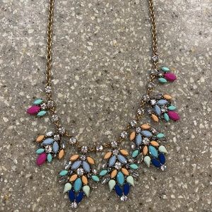 Colorful statement necklace